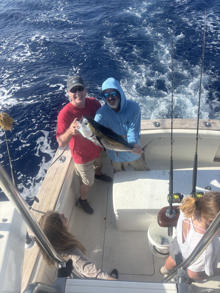 Blackfin tuna and a happy crew